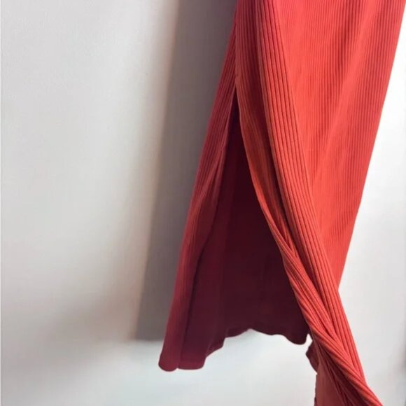 Old Navy Orange High-Waisted Rib-Knit Maxi Skirt - Picture 7 of 7